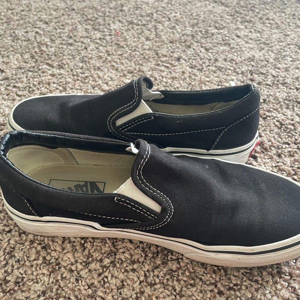 Black slip on vans